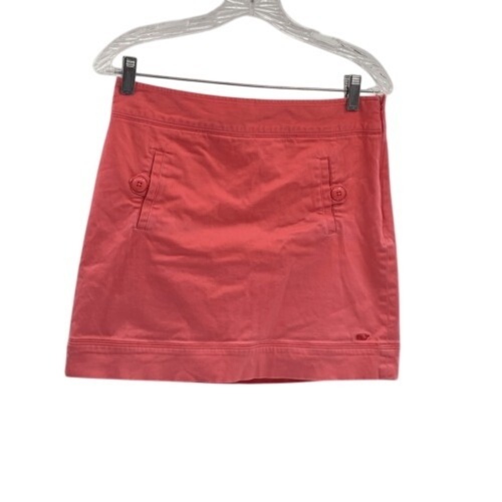 Vineyard Vines Skirt Women Size 4 Pink Short Straight Mini Preppy Salmon Cotton